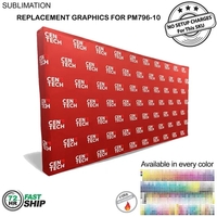 72Hr Fast Ship - Replacement graphics for 15' straight wall tension... from...