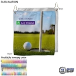 48 Hr Quick Ship-Colored Microfiber Dri-Lite Golf Towel
