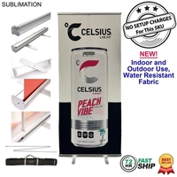 72Hr Fast Ship - Sublimated heavy fabric premium retractable pull up... from...