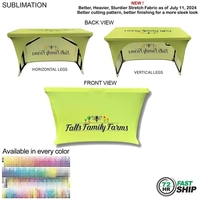72 Hr Fast Ship - Sublimated stretch curved fit table throw... from ASI 53509...