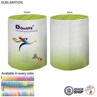 48Hr Quick Ship - Sublimated round fitted cruiser table throw, sublimated......