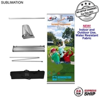 24Hr Express Ship - Sublimated heavy fabric deluxe wide base retractable......