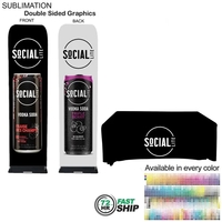 72Hr Fast Ship - Event package, 2'W fabric banner and premium... from ASI...