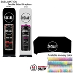 24Hr Express Ship - Event Package Fabric Banner & Tablecloth