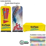 72Hr Fast Ship - Event Package Fabric Banner & Tablecloth