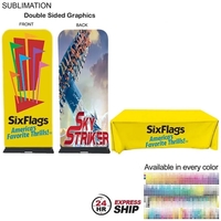 24Hr Express Ship - Event package, 3'W Fabric banner and Premium... from ASI...