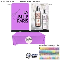 48Hr Quick Ship - Event package, 5'W Fabric banner and Premium... from ASI...