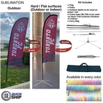 48hr Quick Ship - 8.5' X-Small Feather Flag Kit Two Sided