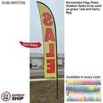 24Hr Express Ship- 15' Large Feather Flag Kit One Side