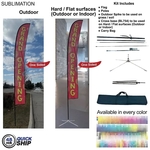 48Hr Quick Ship- 19' XL Feather Flag Kit Full Color One Side