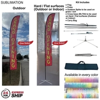 24Hr Express Ship - 19' XL feather flag kit, full color... from ASI 53509...