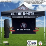 48Hr Quick Ship - Tent Backwall Package 2, 10' Sublimated