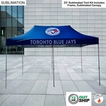 72Hr Fast Ship - 20' Premium Sublimated Tent Kit w/ Backwall