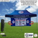 48Hr Quick- 20' Sublimated Tent Kit & Full DOUBLE Sided Back