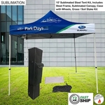 72Hr Fast Ship - 10' Steel Tent Kit Includes Frame & Case