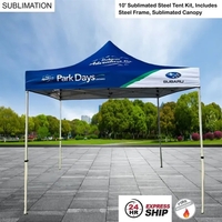 24 Hr Express Ship - 10' Steel Tent Kit Includes Frame