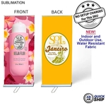 48Hr Quick Ship - Sublimated Heavy Fabric Retractable Banner