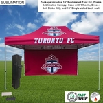 72Hr Fast Ship - Tent Backwall Package 15' Sublimated Kit