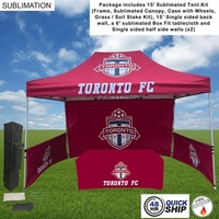 48Hr Quick Ship - Supreme event package, 10' tent, 15' backwall,... from ASI...