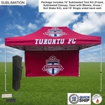 48Hr Quick Ship - Tent Backwall Package 15' Sublimated