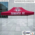 48Hr Quick Ship -15' Premium Sublimated Tent Kit with Frame