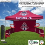 72Hr Fast Ship - 15' Sublimated Tent, Backwall & 2 Sidewalls