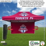 72Hr Fast Ship - Tent Backwall Package 2, 15' Sublimated
