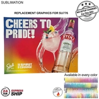 24Hr Express Ship - Replacement graphics for 10' straight wall tension......