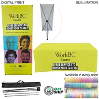 72Hr Fast Ship - Tradeshow Package, tripod banner with graphics DP788... from...