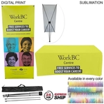 24Hr Express - Tradeshow Package Tripod Banner + Tablecover