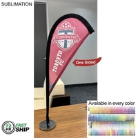 72Hr Fast Ship - Table topper teardrop sail sign flag, 20",... from ASI 53509...