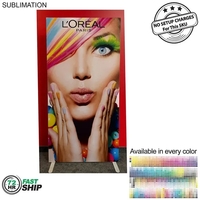 72Hr Fast Ship - Frontlit SEG fabric banner stand, 40" x... from ASI 53509...
