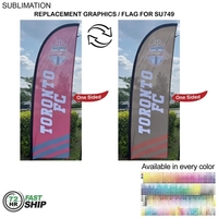 72Hr Fast Ship - Flag for 8.5' Small Feather Kit Full Color