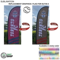 72Hr Fast Ship - Flag for 8.5' Small Feather Kit Full Color