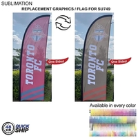 48Hr Quick Ship - Flag for 8.5' Small Feather Kit Full Color