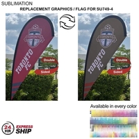 24Hr Express - Flag for 7.5' Small Tear Drop Kit Full Color