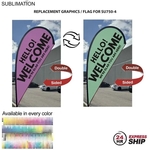 24Hr Express - Flag for 9' Small Tear Drop Kit Full Color