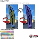 24Hr Express - Flag for 13' Medium Feather Kit Full Color