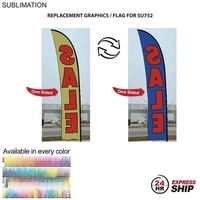 24Hr Express Ship- Flag for 15' Large Feather Kit Full Color