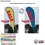 24Hr Express Ship- Flag for 13.5' Large Tear Drop Kit