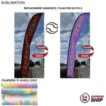 24Hr Express - Flag for 19' X-Large Feather Kit Full Color
