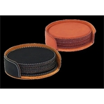 Suave™ Round Coasters Set, with Holder