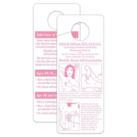 Plastic Self-Exam hanger... from ASI 56950 Gill Studios Inc / Gill-Line®