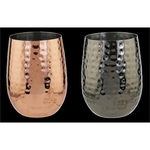 Mule Hammered Stemless Glass, 18 oz