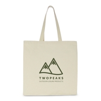 Canvas Shopper w/ Gusset - Natural