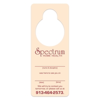 Door Hanger w/ Large Hole (3 1/4" x 8") Full Color White 10