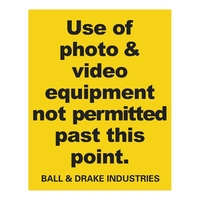 Custom 0.023" Thick Polyethylene Square Corner Sign