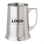 Stainless Steel Tavern Beer Mugs, 13.5 oz.