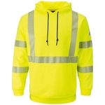 Bulwark Men's Hi-Visibility Hooded Sweatshirt