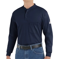 Long Sleeve Tagless Henley Shirt - Long Sizes... from ASI 84358 S&S Activewear
